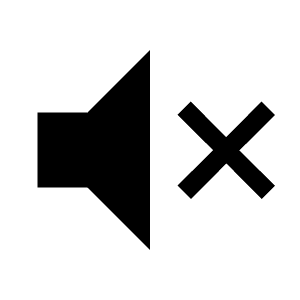 No Sound Fill Icon from Outlined Fill - Material Symbols Set