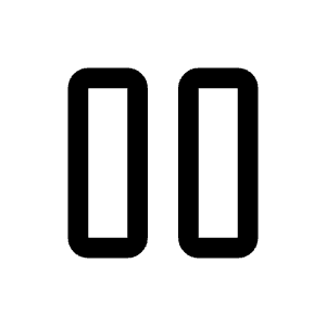 Pause Icon from Rounded Line - Material Symbols Set