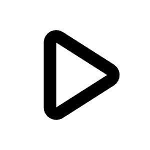 Play Arrow Icon from Rounded Line - Streamline Material Free Set