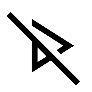 Play Disabled Icon from Sharp Line - Material Symbols Set