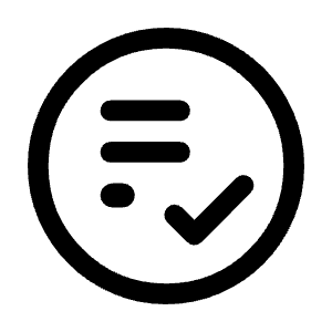 Playlist Add Check Circle Icon from Rounded Line - Material Symbols Set