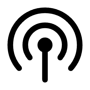 Podcasts Icon from Rounded Line - Material Symbols Set