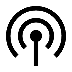 Podcasts Icon from Sharp Line - Material Symbols Set