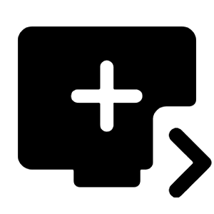 Queue Play Next Fill Icon from Rounded Fill - Material Symbols Set