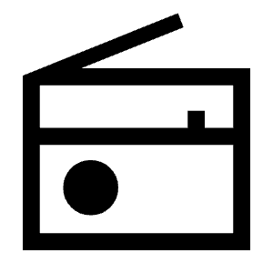 Radio Icon from Sharp Line - Material Symbols Set