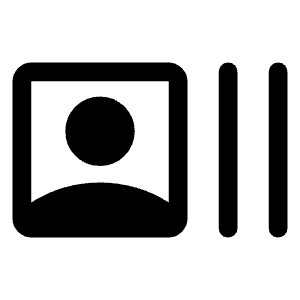 Recent Actors Fill Icon from Rounded Fill - Material Symbols Set
