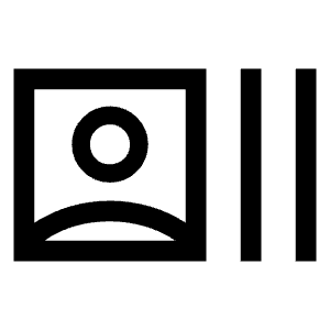 Recent Actors Icon from Sharp Line - Material Symbols Set