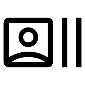 Recent Actors Icon from Outlined Line - Material Symbols Set