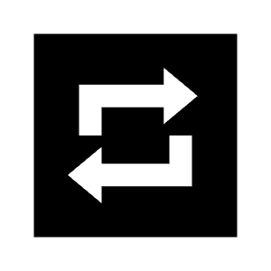 Repeat On Fill Icon from Sharp Fill - Streamline Material Free Set