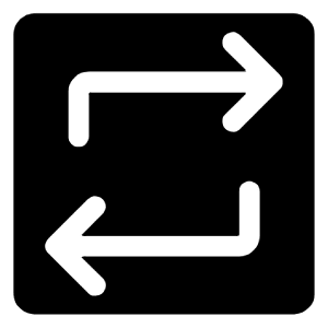 Repeat On Icon from Rounded Line - Material Symbols Set