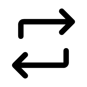 Repeat Icon from Rounded Line - Material Symbols Set