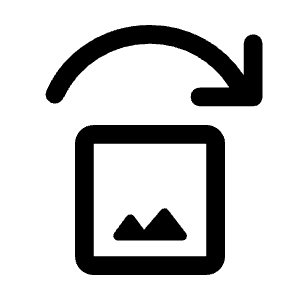 Replace Image Icon from Rounded Line - Material Symbols Set