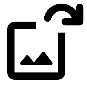 Replace Image Icon from Rounded Line - Streamline Material Free Set