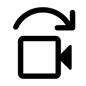 Replace Video Icon from Rounded Line - Material Symbols Set