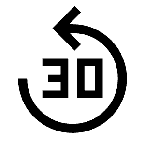 Replay 30 Fill Icon from Sharp Fill - Material Symbols Set