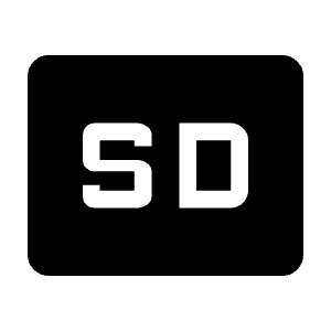 Sd Fill Icon from Outlined Fill - Material Symbols Set