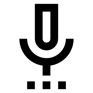 Settings Voice Icon from Sharp Line - Material Pro Free Set
