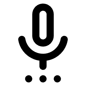 Settings Voice Icon from Rounded Line - Streamline Material Free Set