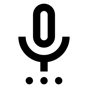 Settings Voice Icon from Outlined Line - Material Pro Free Set