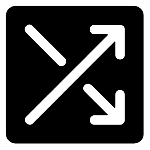 Shuffle On Icon from Rounded Line - Material Symbols Set
