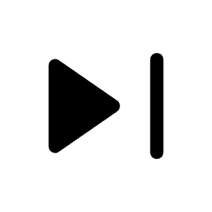 Skip Next Fill Icon from Rounded Fill - Material Symbols Set