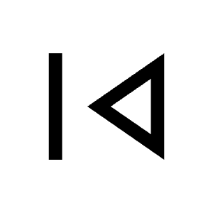 Skip Previous Icon from Outlined Line - Material Symbols Set