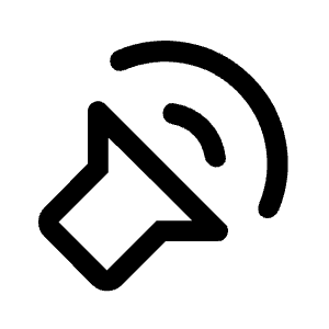 Sound Detection Loud Sound Icon from Rounded Line - Material Symbols Set
