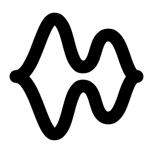 Sound Wave Icon from Outlined Line - Material Pro Set
