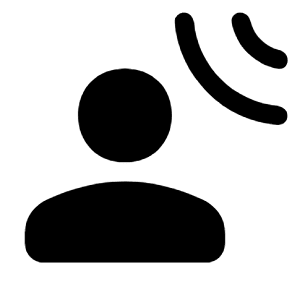 Spatial Audio Fill Icon from Rounded Fill - Material Symbols Set