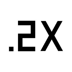 Speed 0 2x Fill Icon from Sharp Fill - Material Symbols Set