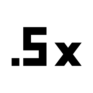 Speed 0 5x Icon from Sharp Line - Material Pro Free Set