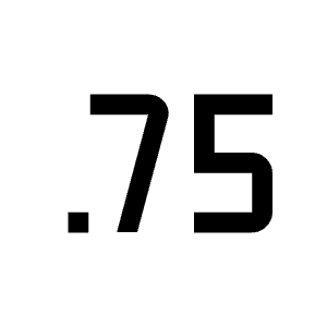 Speed 0 75 Fill Icon from Outlined Fill - Material Symbols Set