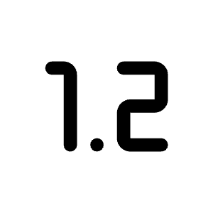 Speed 1 2 Icon from Rounded Line - Material Symbols Set