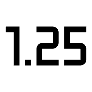 Speed 1 25 Fill Icon from Outlined Fill - Material Symbols Set