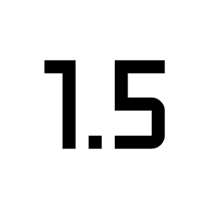 Speed 1 5 Fill Icon from Outlined Fill - Material Symbols Set