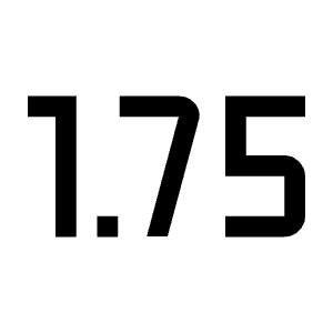 Speed 1 75 Fill Icon from Outlined Fill - Material Symbols Set