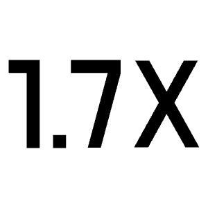 Speed 1 7x Fill Icon from Sharp Fill - Material Symbols Set