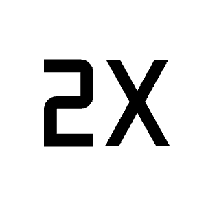 Speed 2x Fill Icon from Outlined Fill - Material Symbols Set
