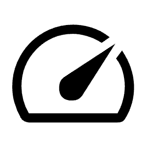 Speed Icon from Sharp Line - Material Symbols Set