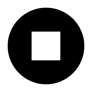Stop Circle Fill Icon from Outlined Fill - Material Symbols Set