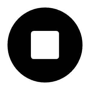 Stop Circle Fill Icon from Rounded Fill - Material Symbols Set