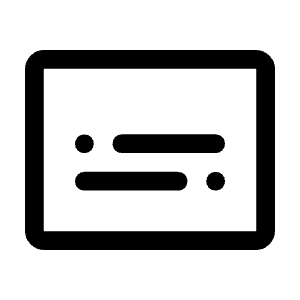 Subtitles Icon from Rounded Line - Material Symbols Set