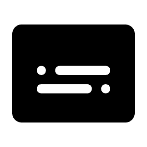 Subtitles Fill Icon from Rounded Fill - Material Symbols Set
