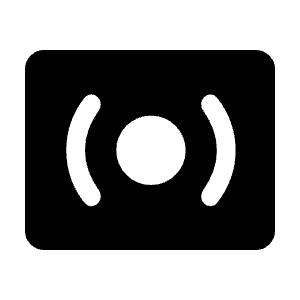 Surround Sound Fill Icon from Rounded Fill - Material Symbols Set