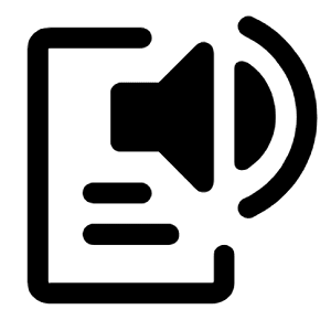 Text To Speech Icon from Rounded Line - Material Symbols Set