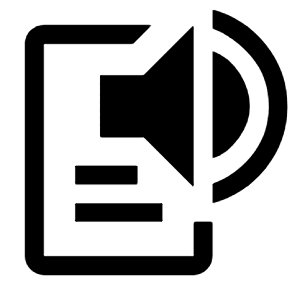 Text To Speech Icon from Outlined Line - Material Symbols Set