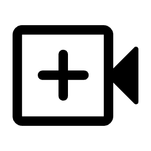 Video Call Icon from Rounded Line - Material Symbols Set