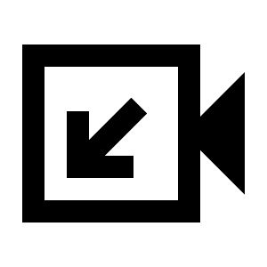 Video Call Incoming Icon from Sharp Line - Streamline Material Free Set