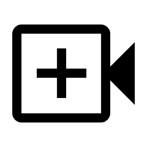 Video Call Icon from Outlined Line - Material Symbols Set