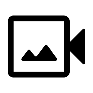Video Camera Back Icon from Rounded Line - Material Symbols Set